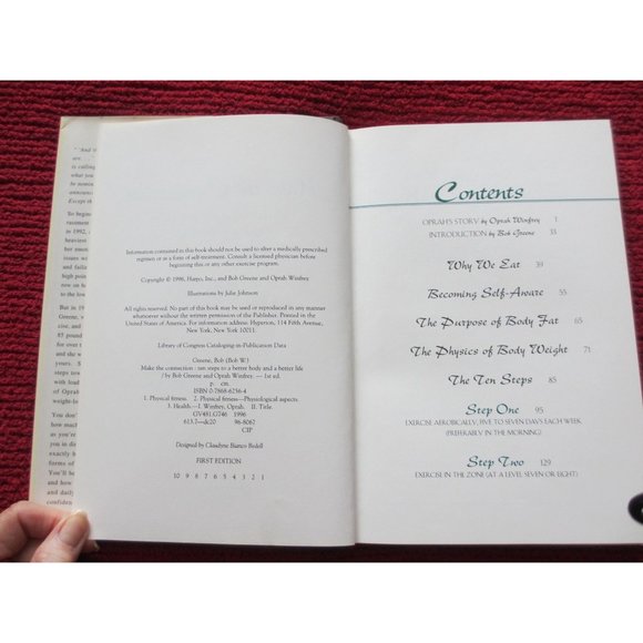 MAKE THE CONNECTION BOB GREENE AND OPRAH WINFREY 1996 FIRST EDITION - Picture 4 of 4